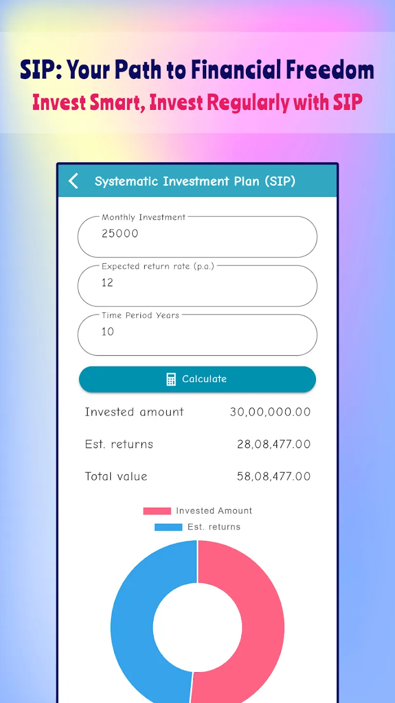 Financial Calculator: EMI, SIP | Indus Appstore | Screenshot