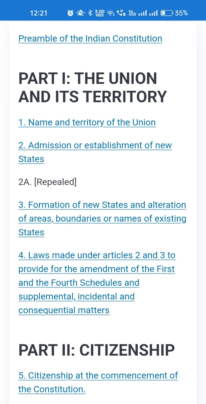 Constitution of India for Competitive Exams: UPSC, PCS, etc. | Indus Appstore | Screenshot