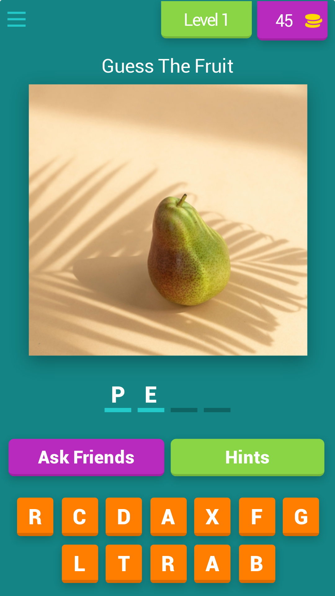 Guess The Fruit | Indus Appstore | Screenshot