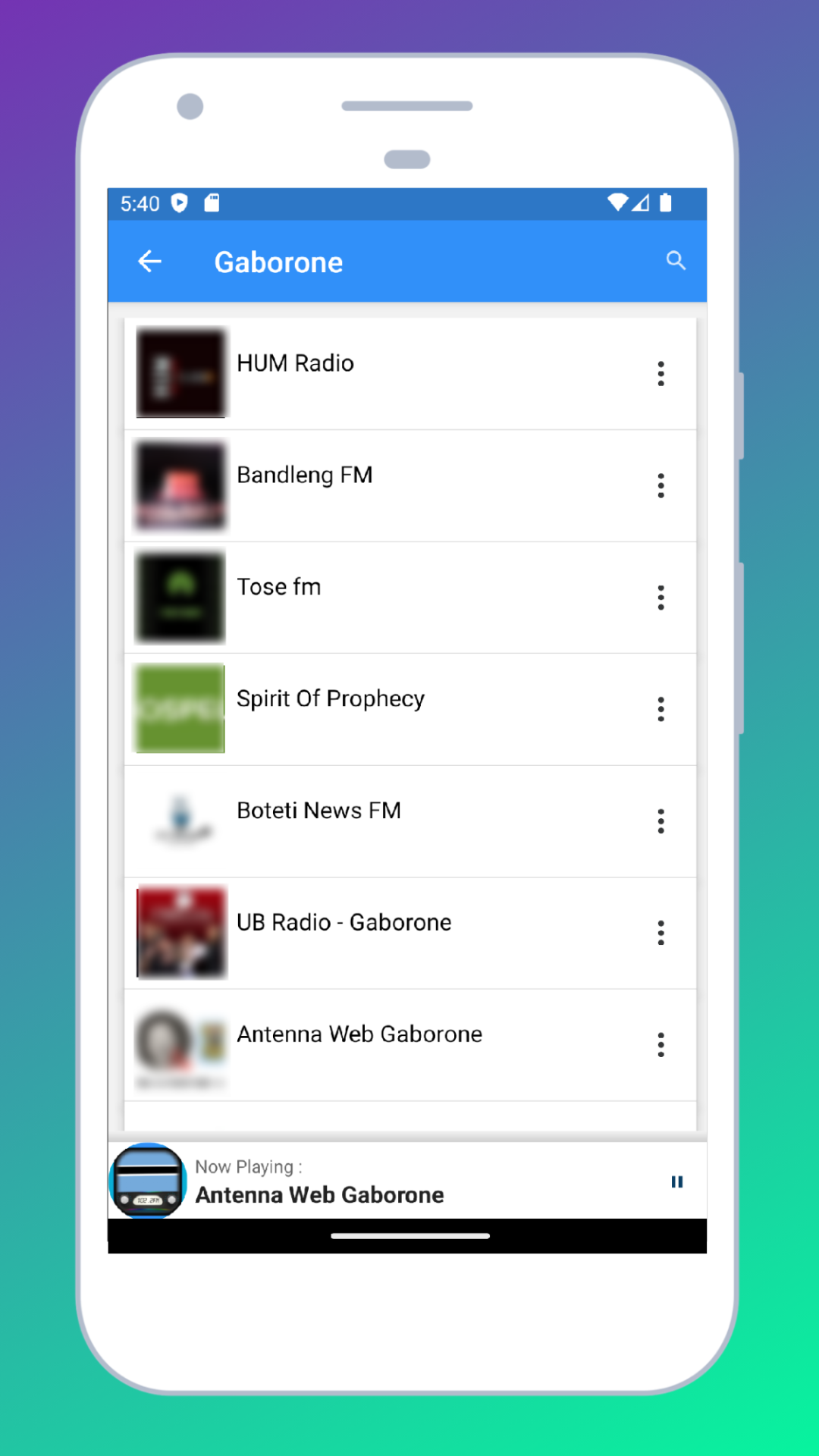 Radio Botswana + Radio Online | Indus Appstore | Screenshot