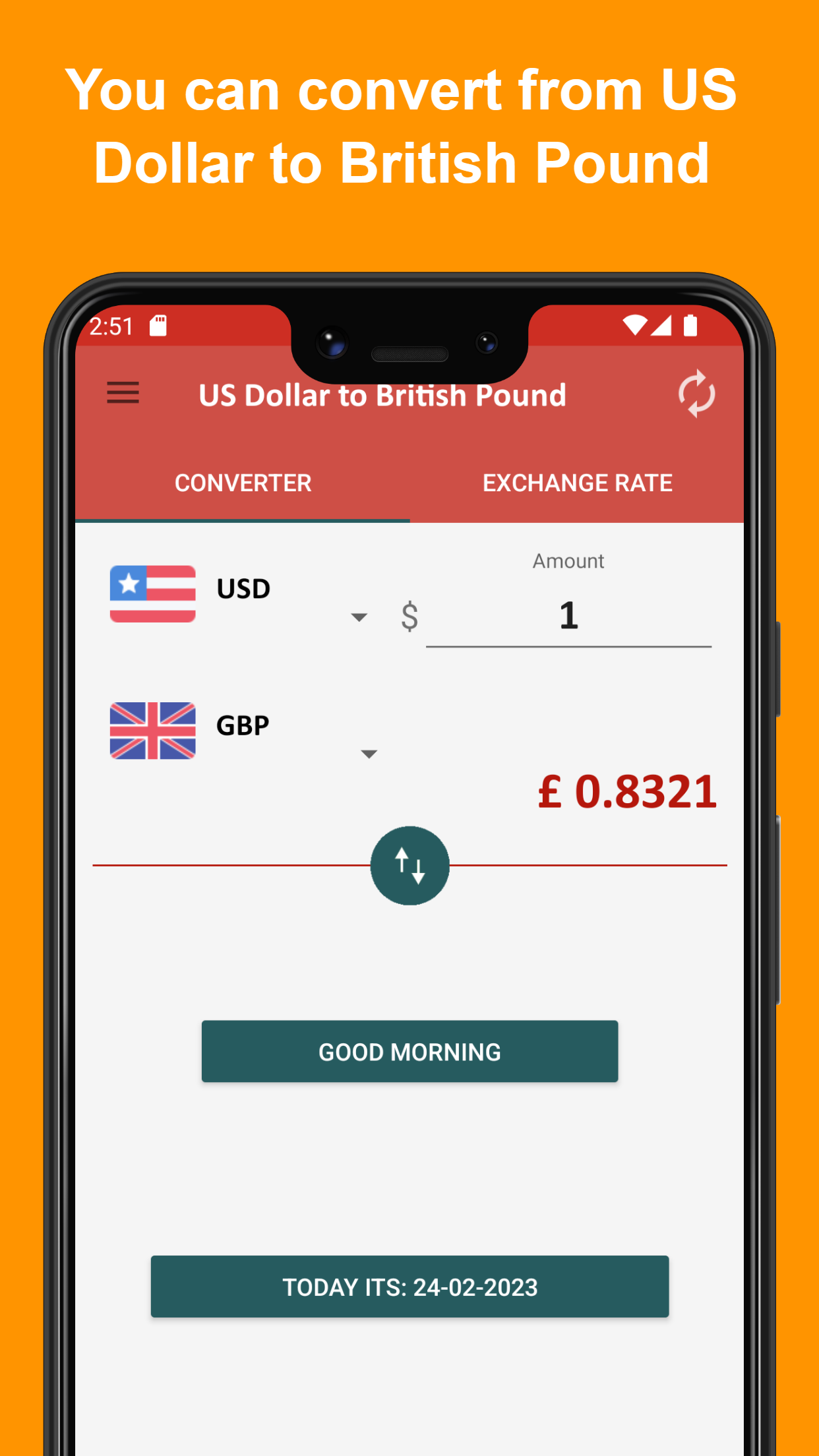 US Dollar to British Pound | Indus Appstore | Screenshot