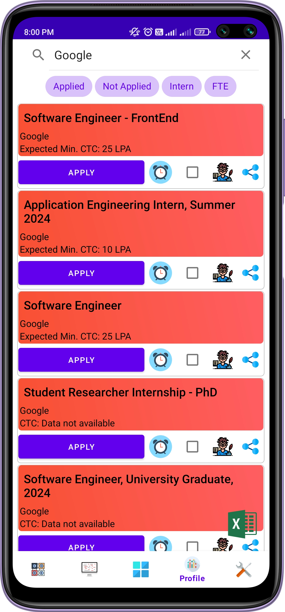 CodingKaro : Contest Reminder, Jobs, Internships & Quizzes | Indus Appstore | Screenshot