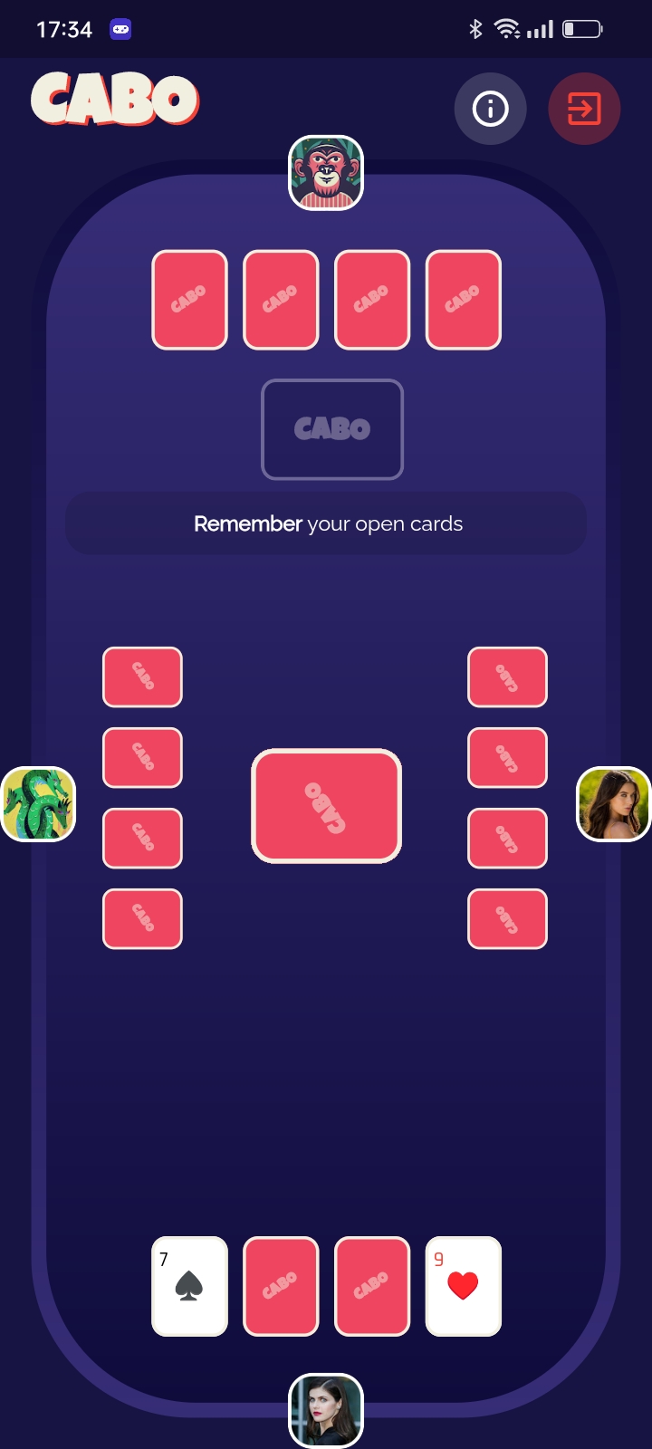 Cabo Card Game | Indus Appstore | Screenshot