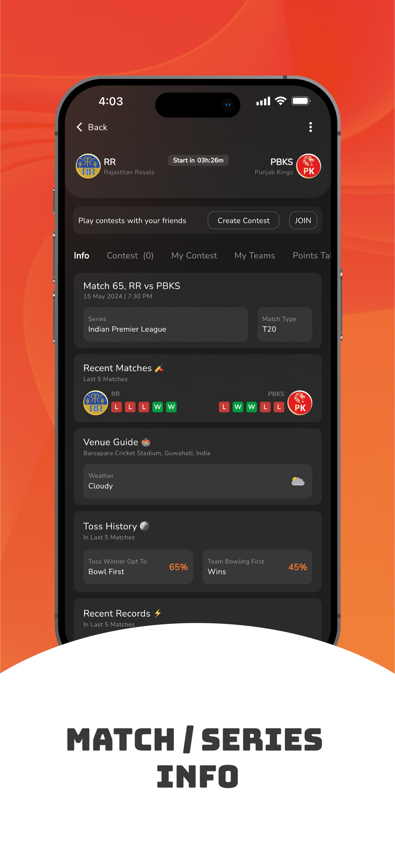 Six Dreams : Fantasy Sports App | Indus Appstore | Screenshot