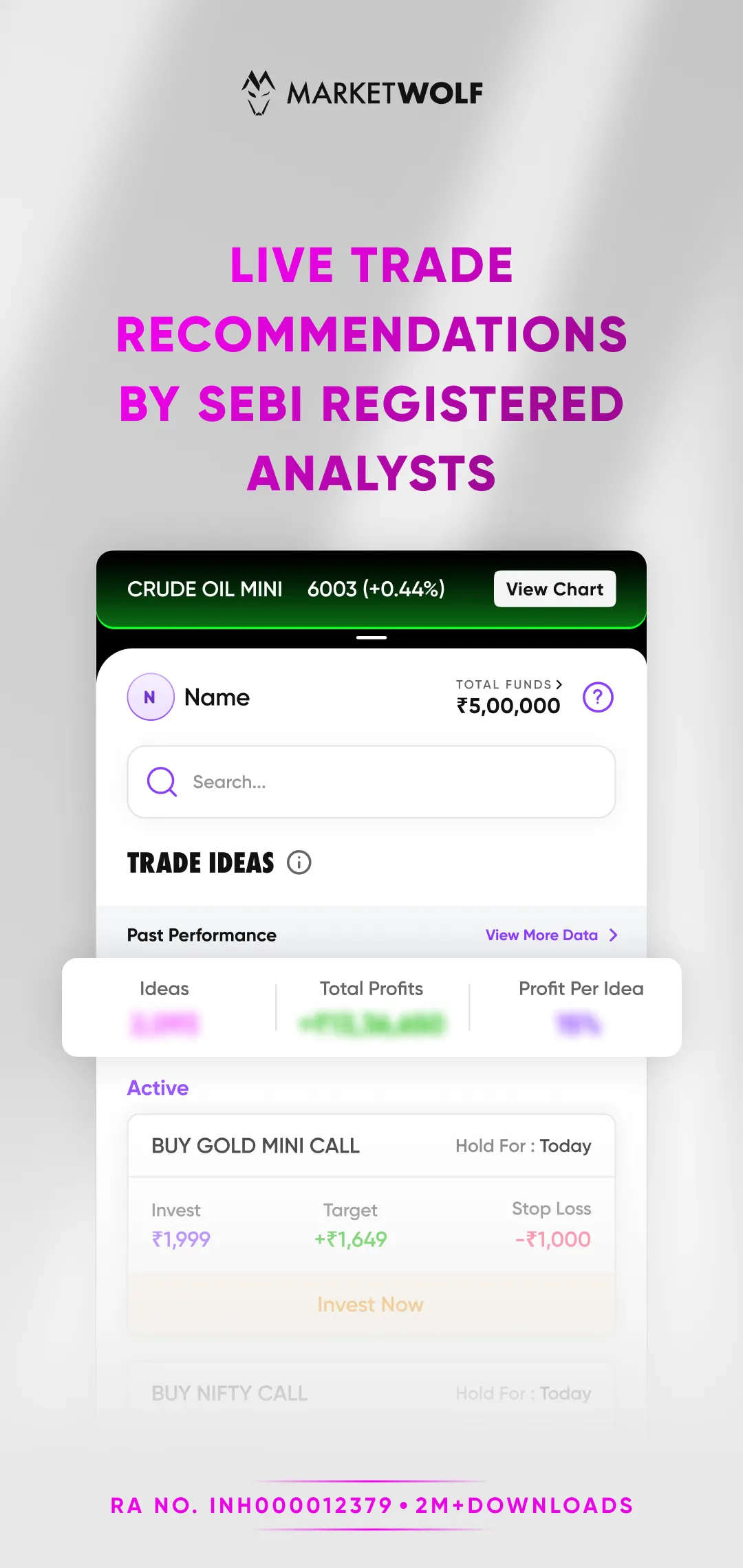 MarketWolf: Stocks & Options | Indus Appstore | Screenshot