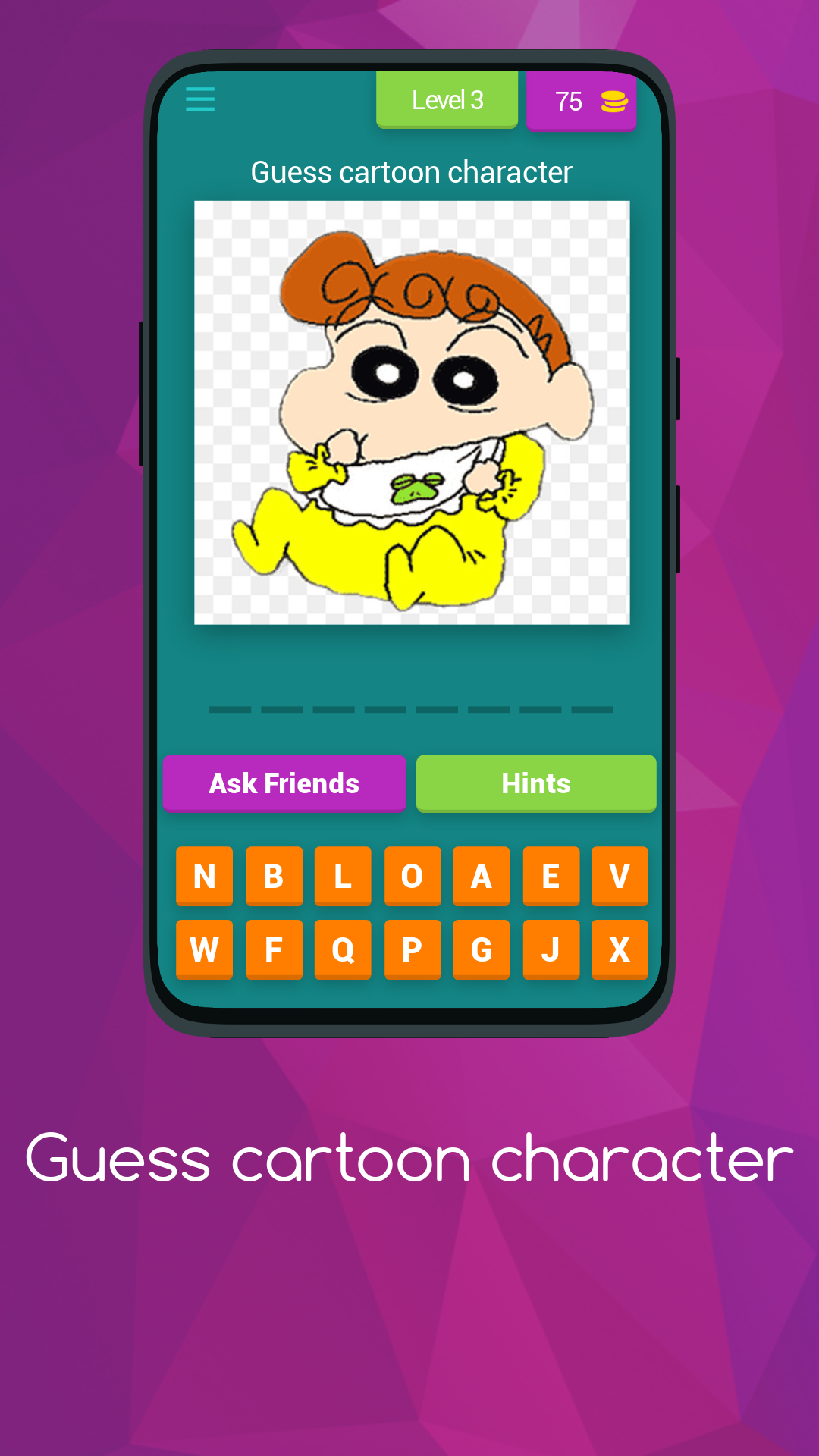 Guess cartoon character quize | Indus Appstore | Screenshot