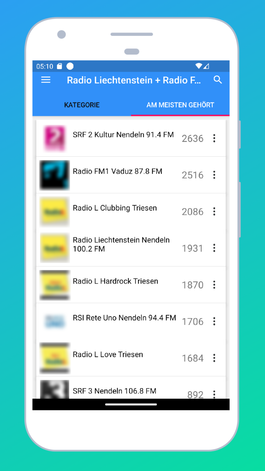 Radio Liechtenstein + Radio FM | Indus Appstore | Screenshot