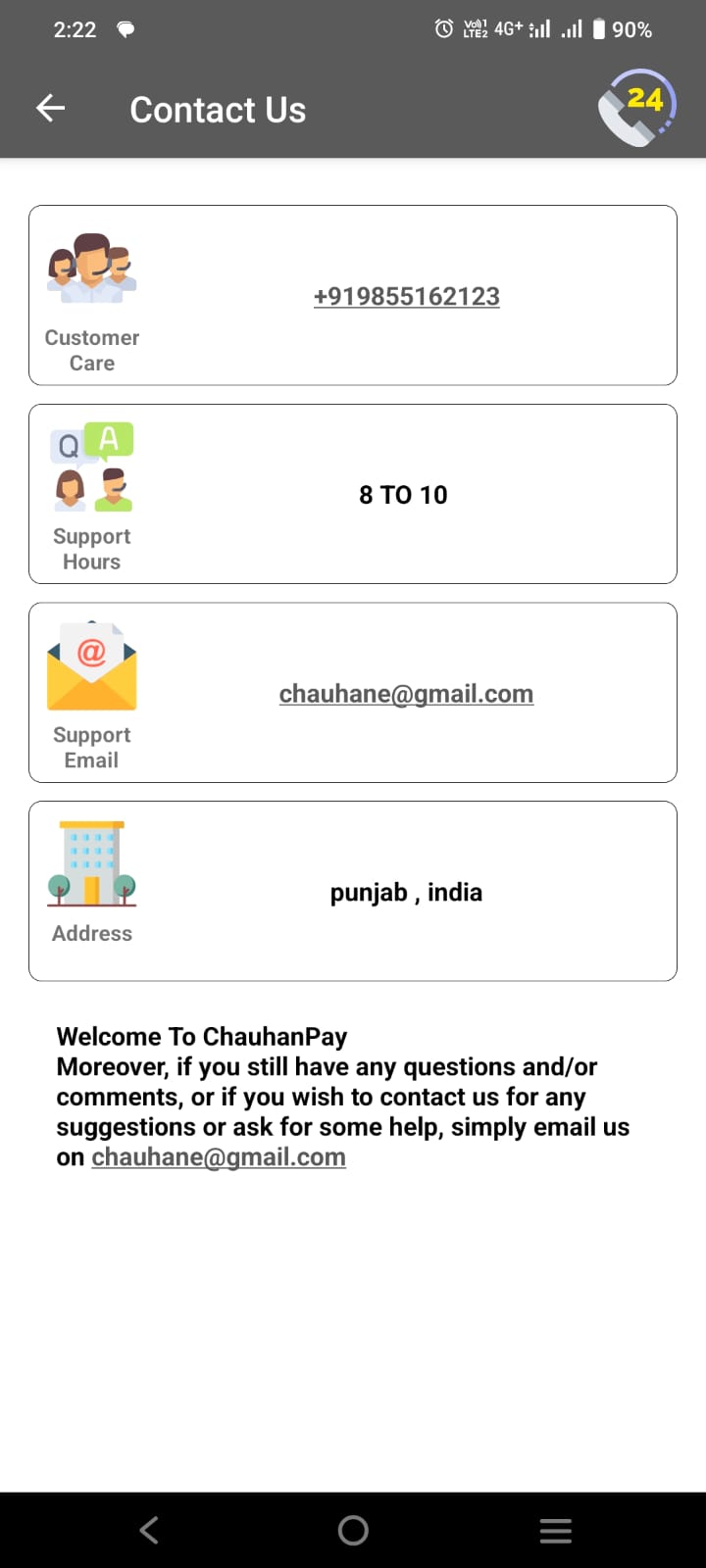 Chauhan Pay | Indus Appstore | Screenshot