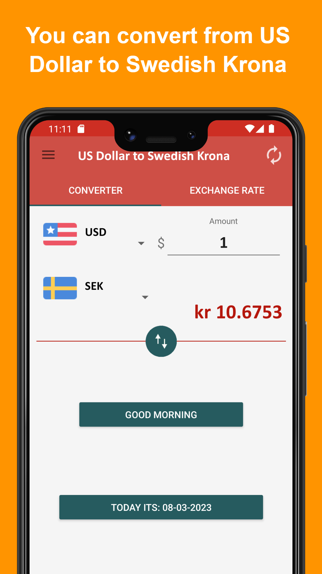 US Dollar to Swedish Krona | Indus Appstore | Screenshot