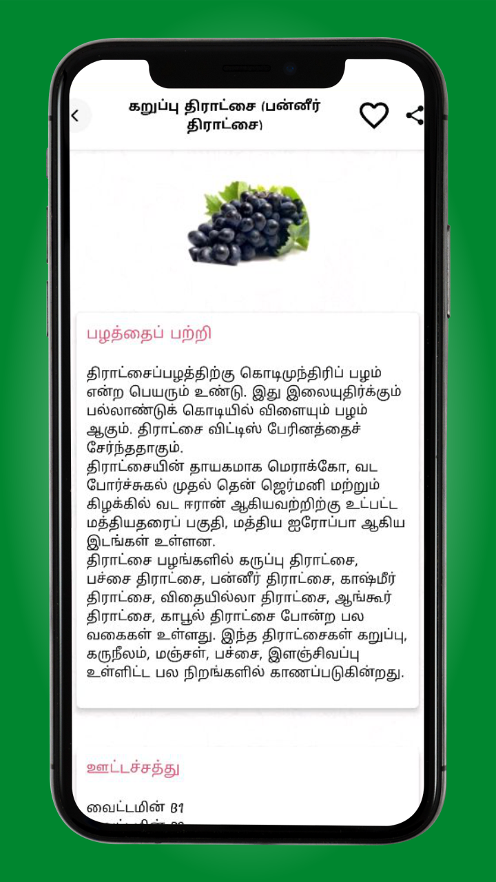 பழங்களும் பயன்களும் (Fruits and benefits) | Indus Appstore | Screenshot