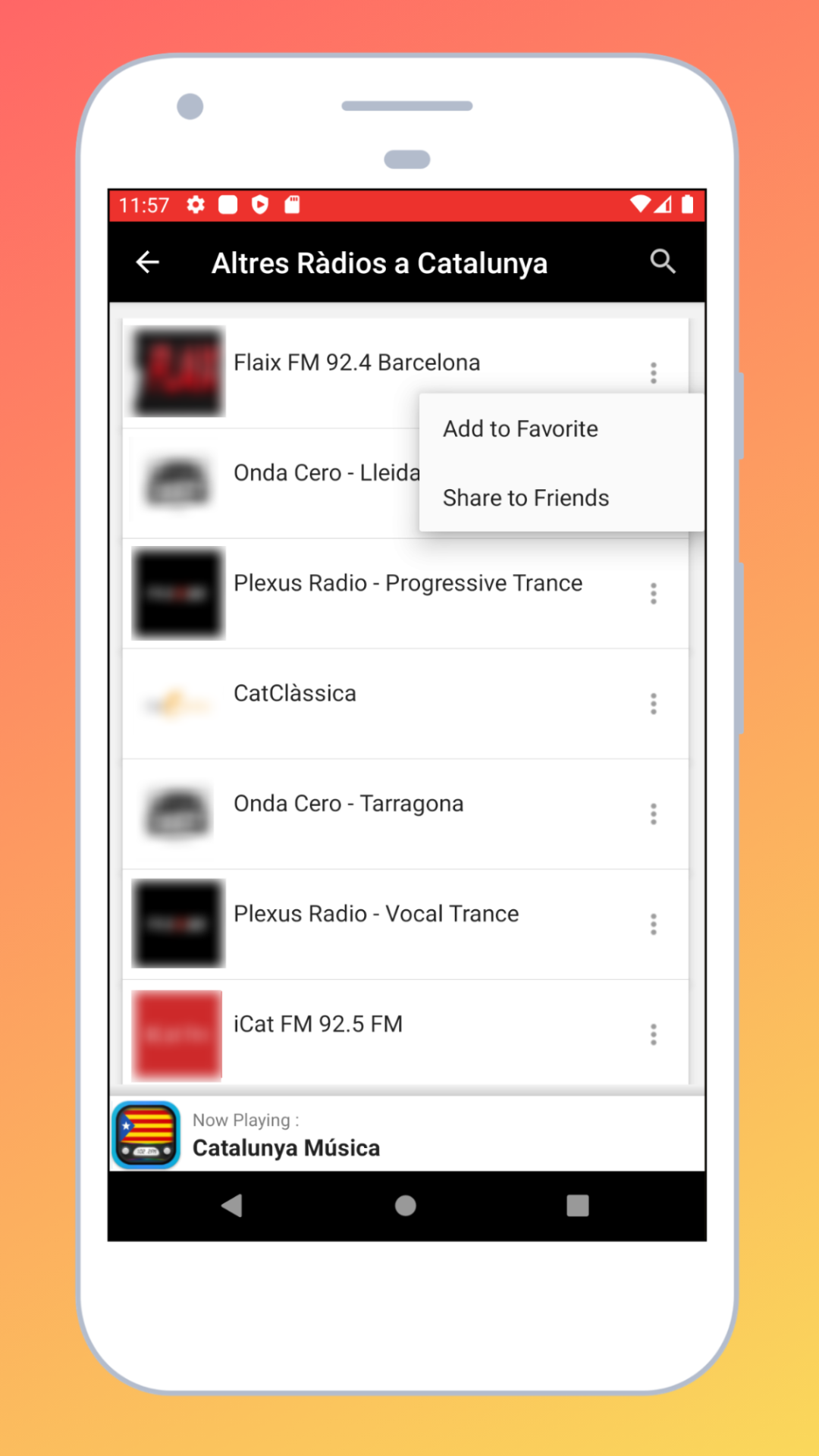 Radio Catalonia + Radio Online | Indus Appstore | Screenshot