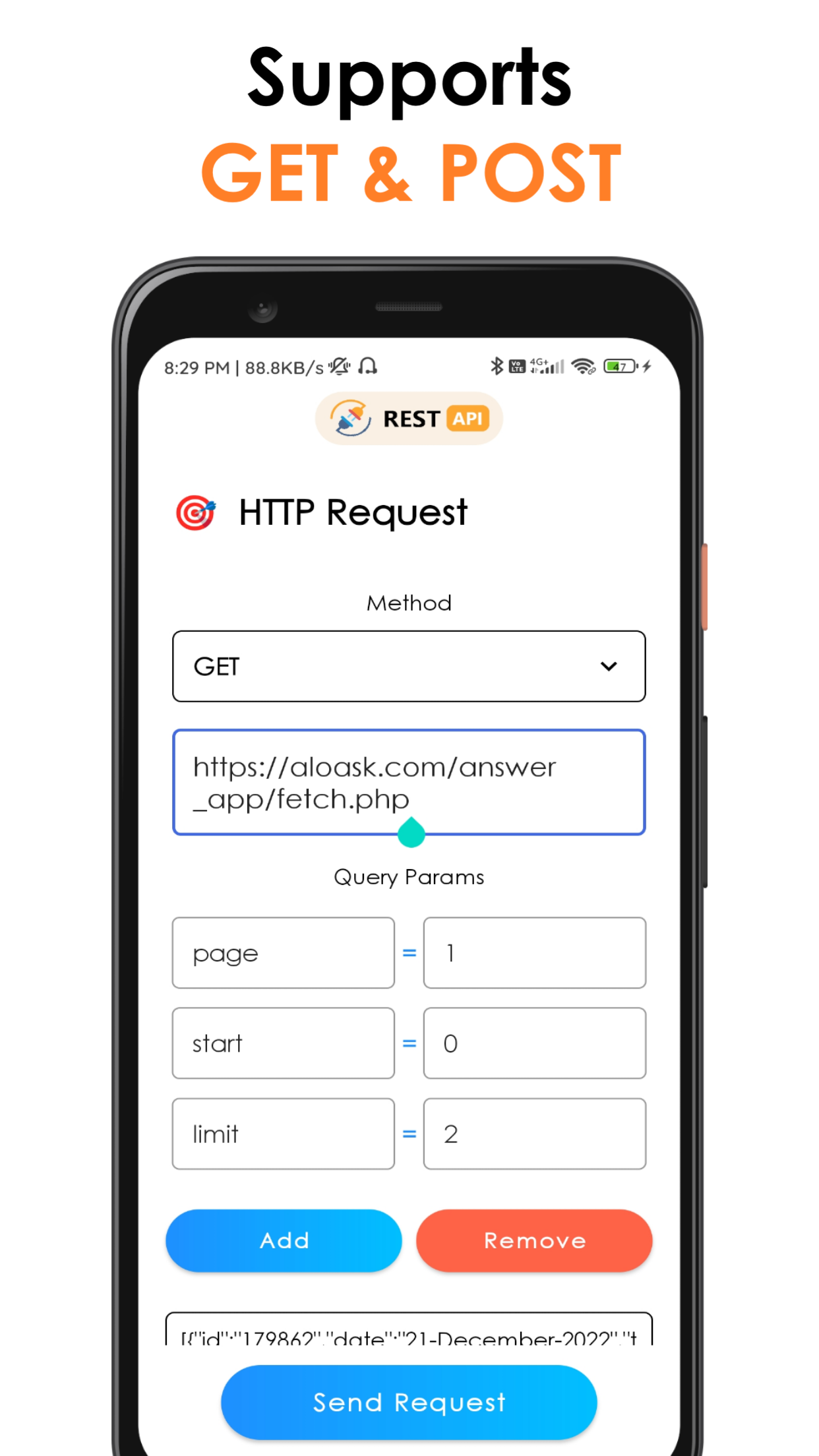 REST Api Client - Get & Post | Indus Appstore | Screenshot