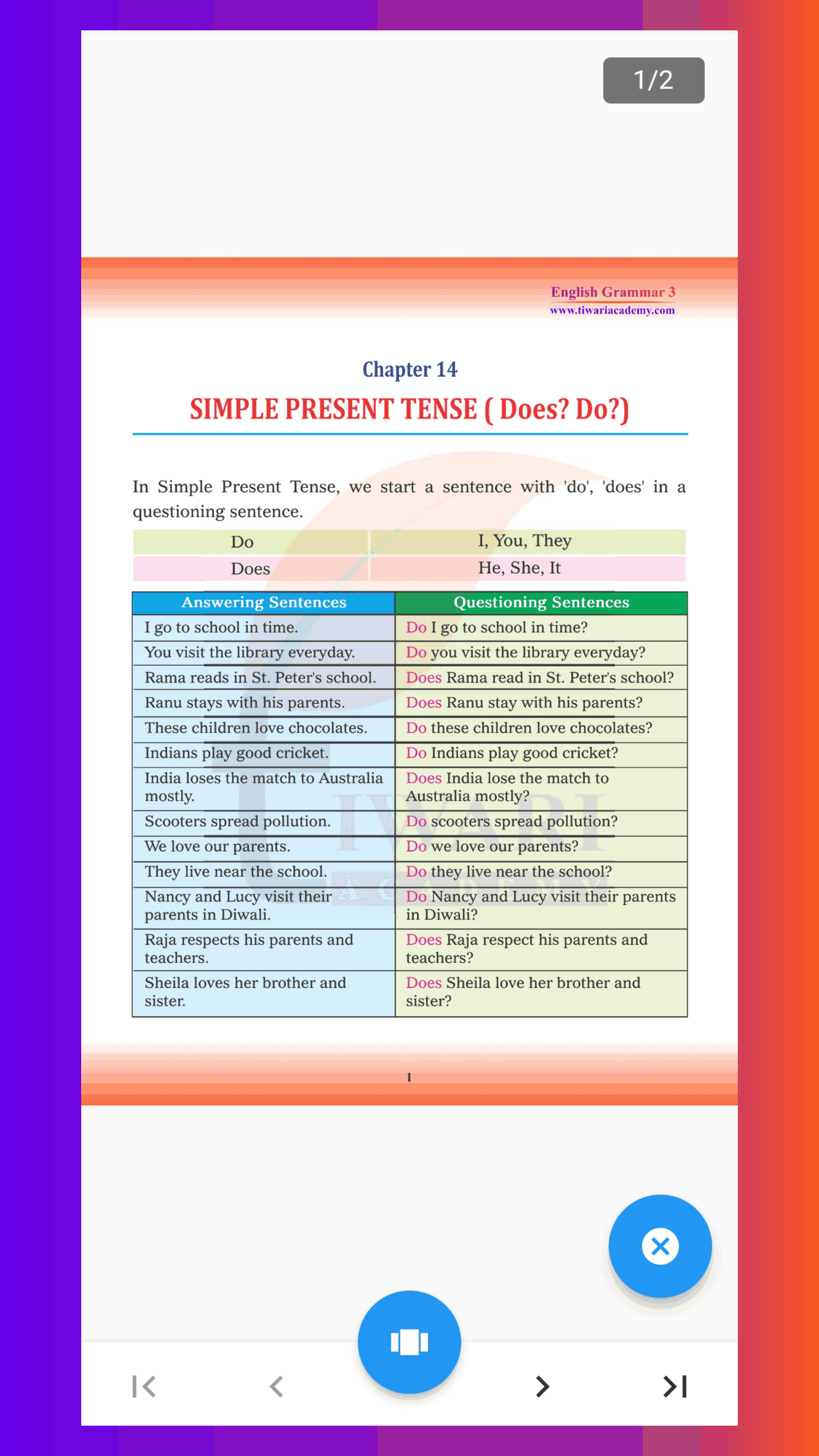 Class 3 English Grammar Book | Indus Appstore | Screenshot