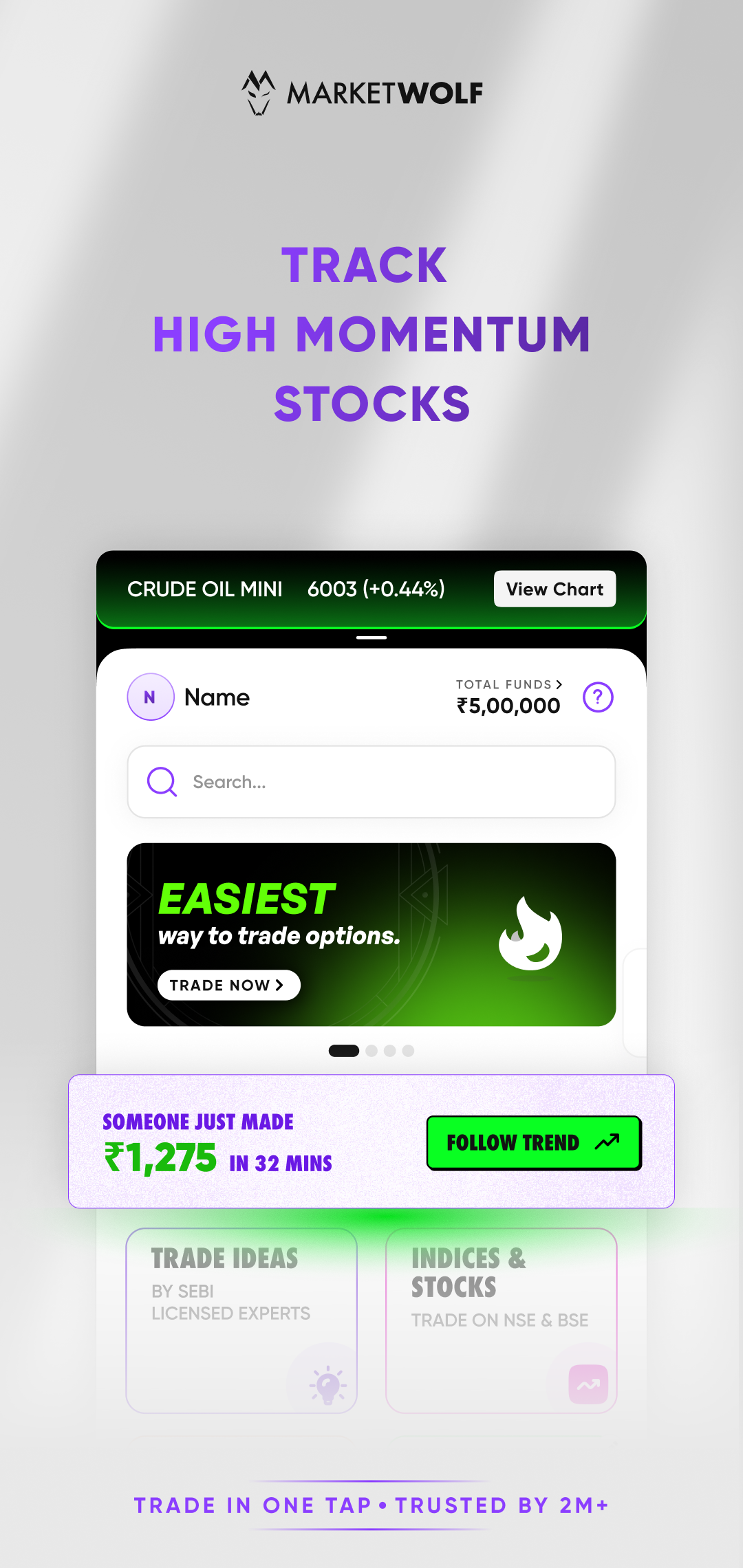 MarketWolf: Stocks & Options | Indus Appstore | Screenshot