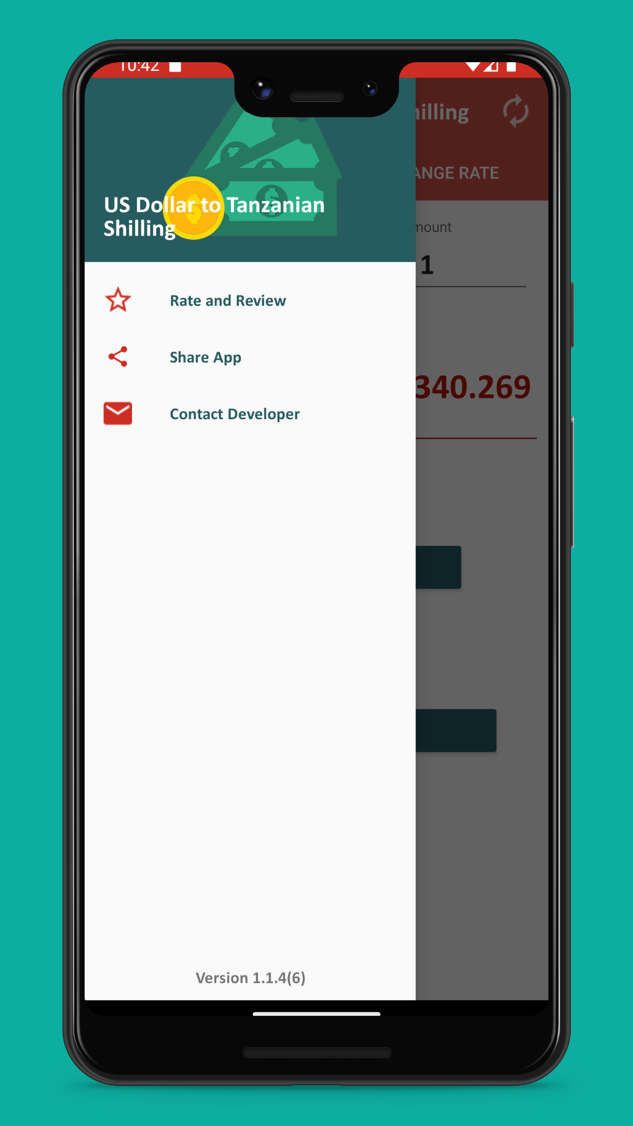 US Dollar to Tanzanian Shilling | Indus Appstore | Screenshot