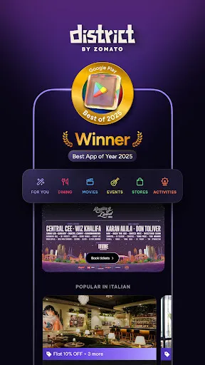 District: Movies Events Dining | Indus Appstore | Screenshot