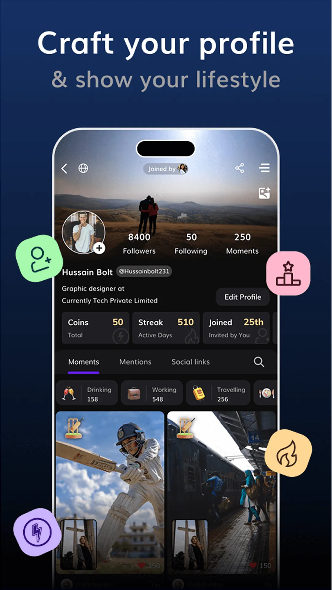 Currently - Friend's Moments | Indus Appstore | Screenshot
