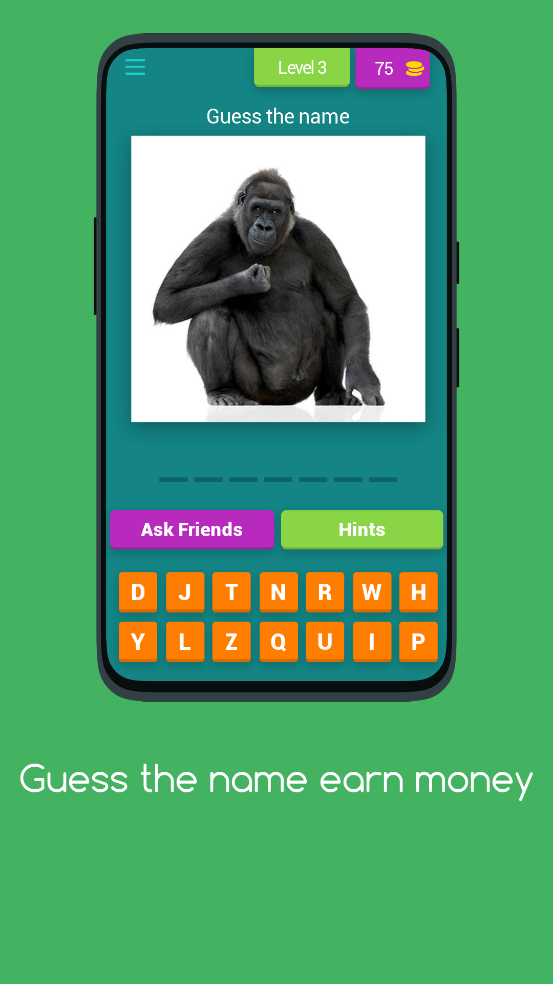 Guess the name earn money | Indus Appstore | Screenshot