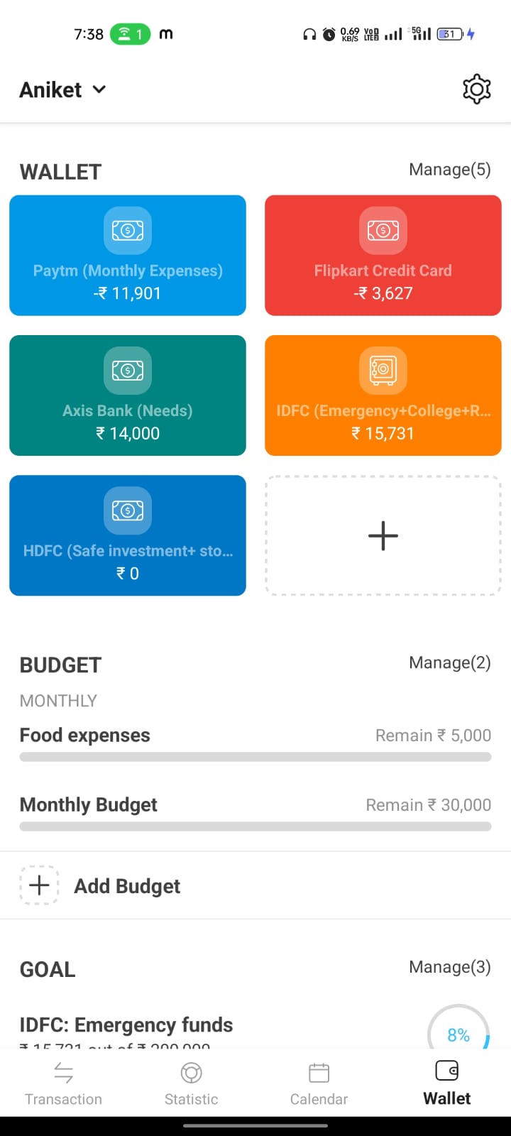 Expense manager & Budget planner | Cashtrackr | Indus Appstore | Screenshot