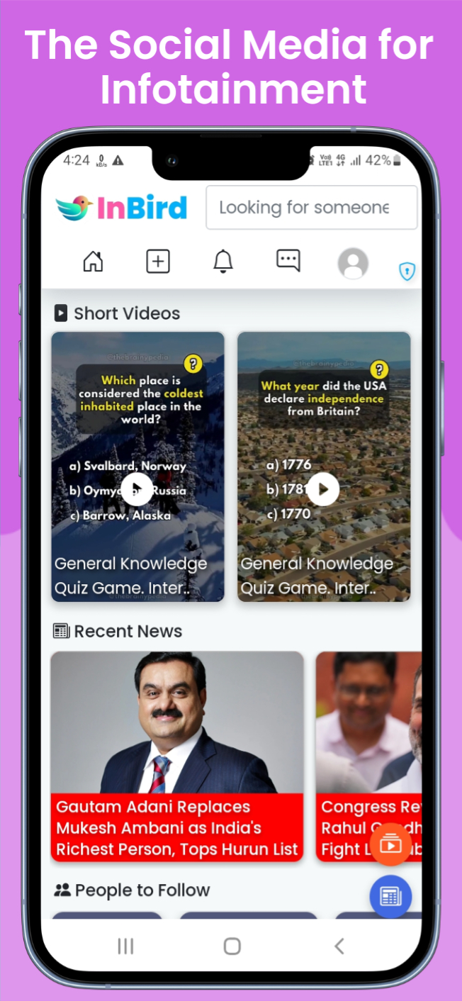 InBird - Dive in Knowledge | Indus Appstore | Screenshot