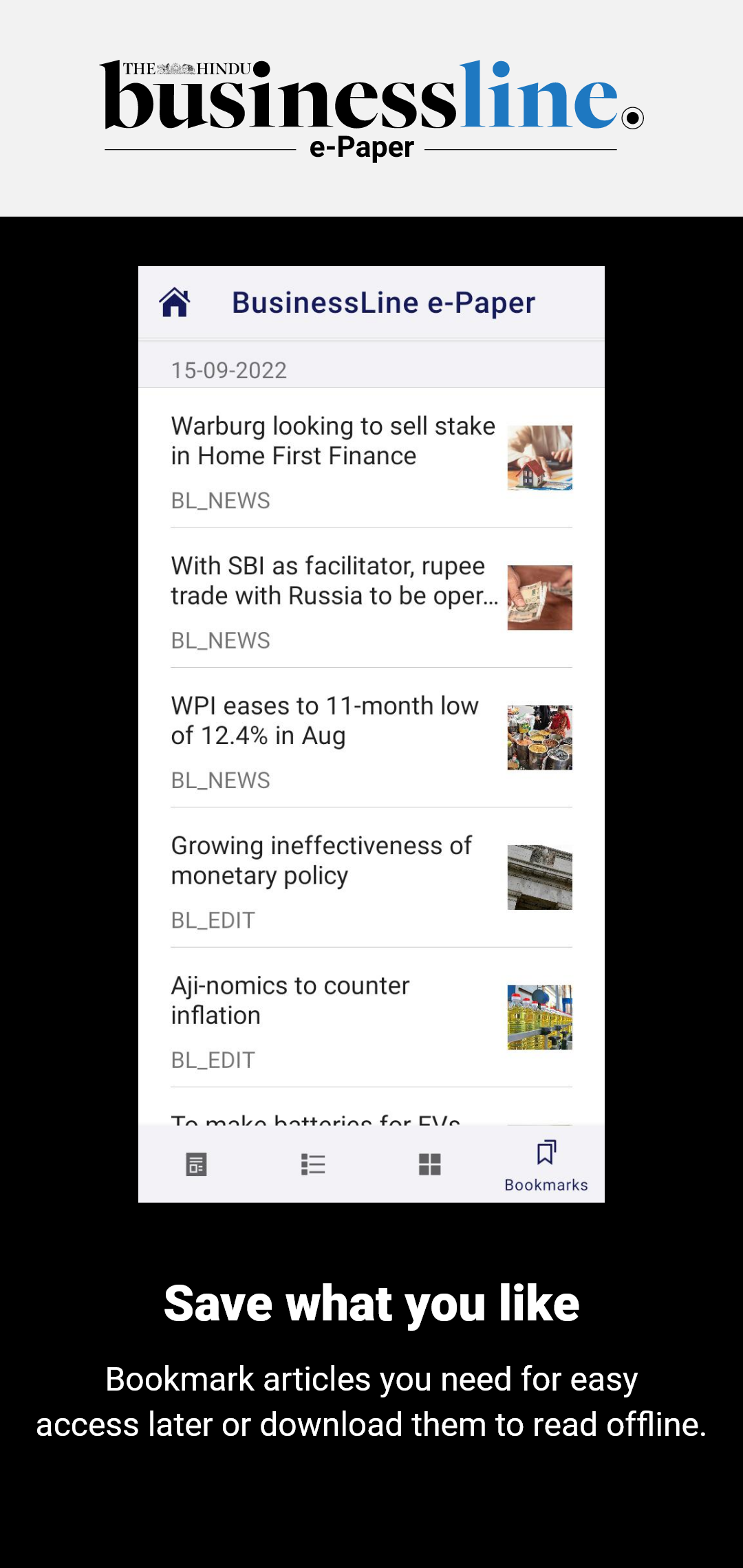The Hindu BusinessLine ePaper | Indus Appstore | Screenshot