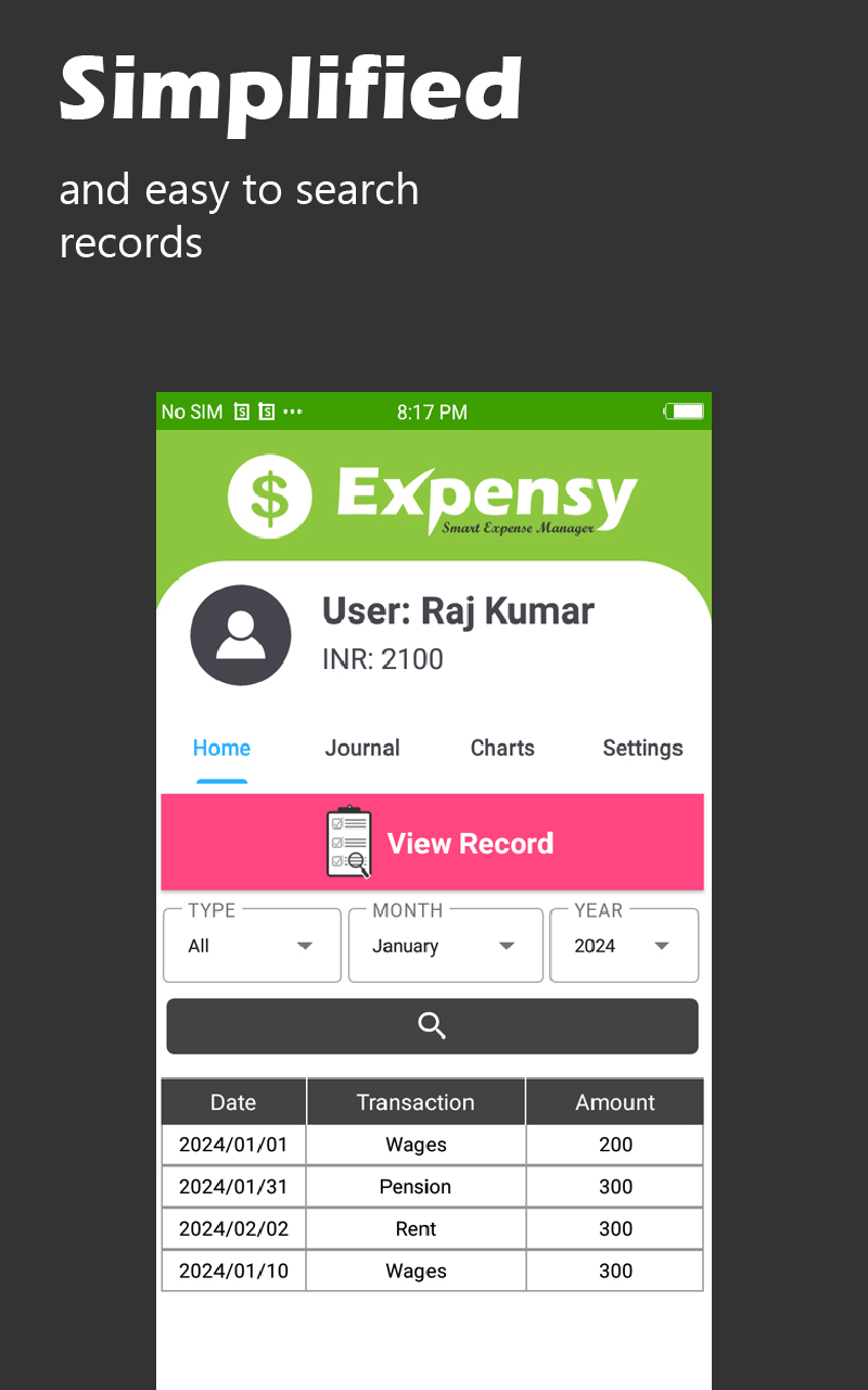 Expensy - Money Tracker | Indus Appstore | Screenshot