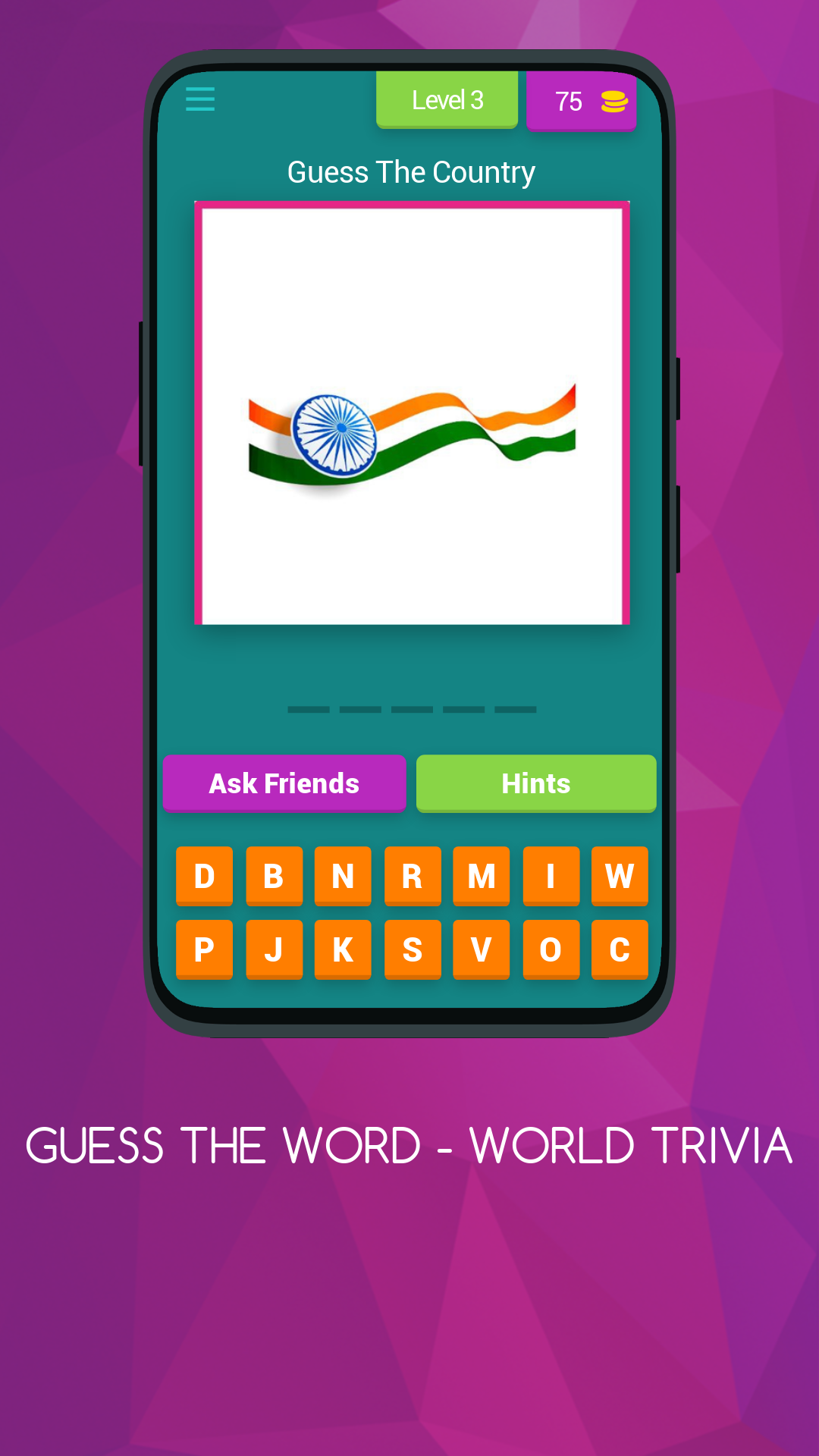 GUESS THE WORD - WOLRD TRIVIA | Indus Appstore | Screenshot