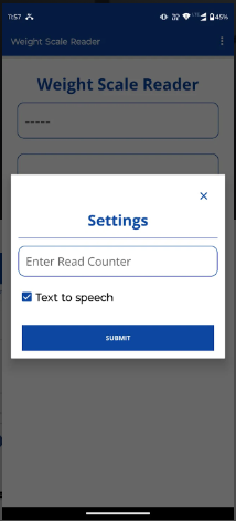 Weight Scale Reader | Indus Appstore | Screenshot