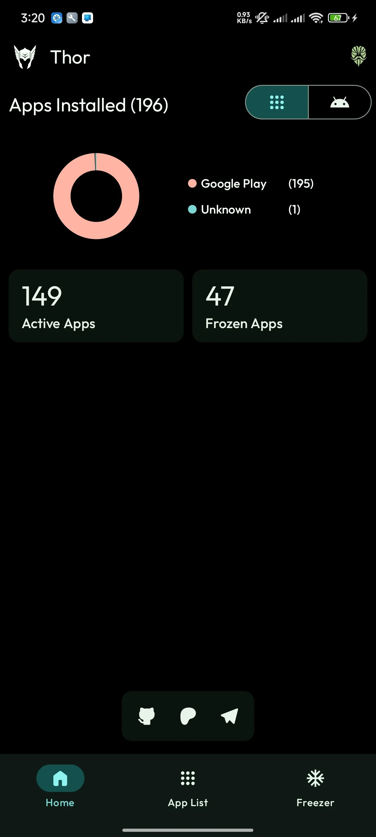 Thor - App Manager | Indus Appstore | Screenshot