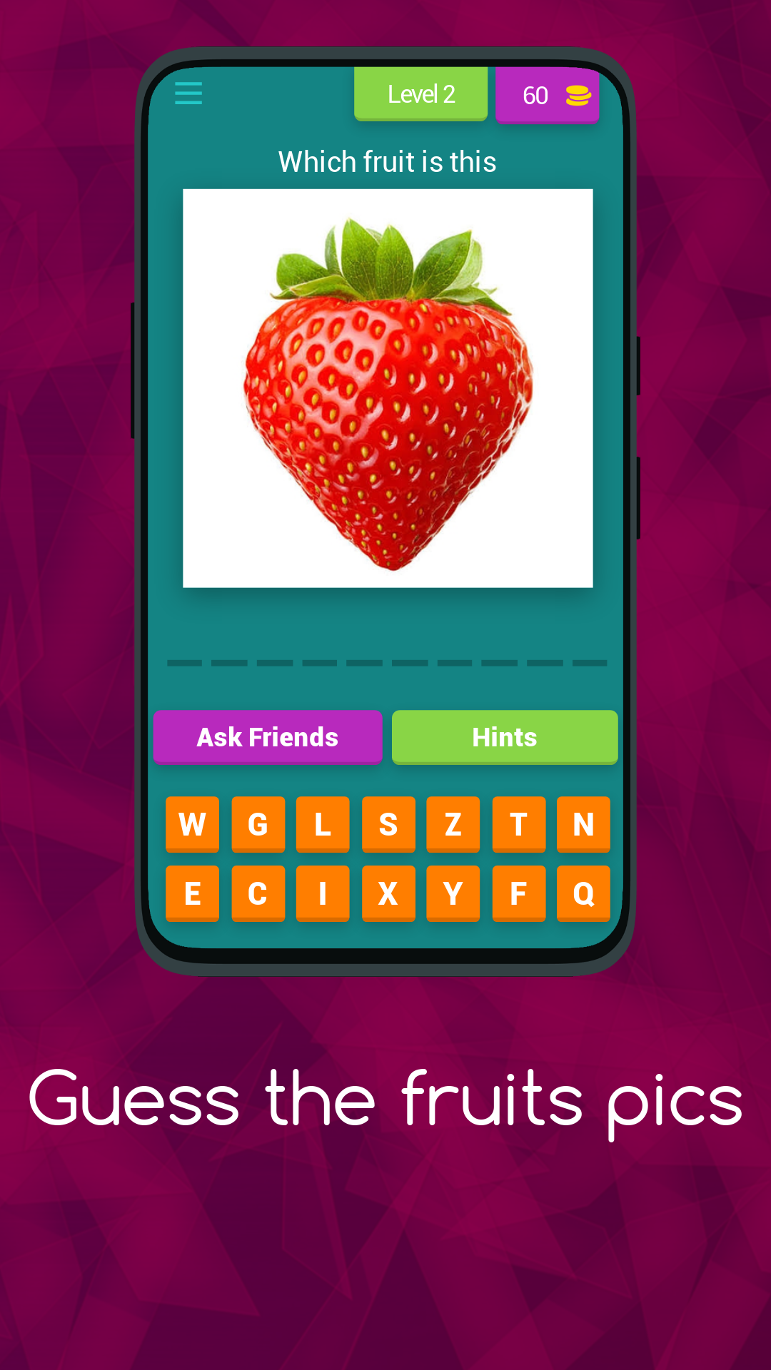 "Fruits Trivia: Guess the Creature Quiz" | Indus Appstore | Screenshot