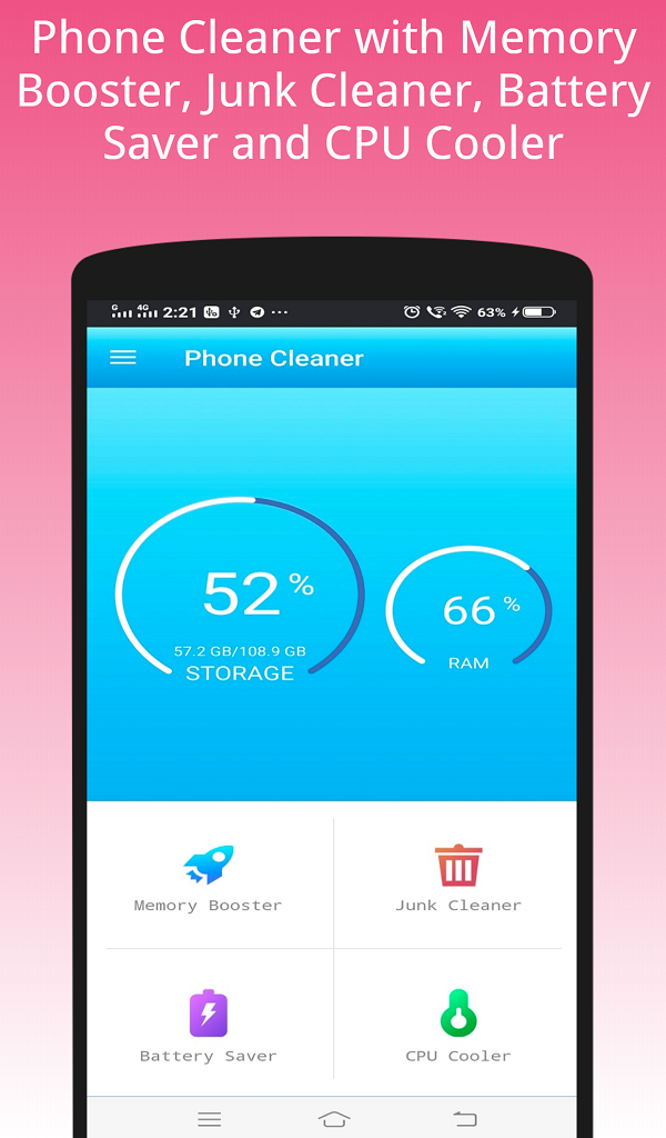 Phone Cleaner -Junk Cleaner, RAM Booster, CPU Cooler | Indus Appstore | Screenshot