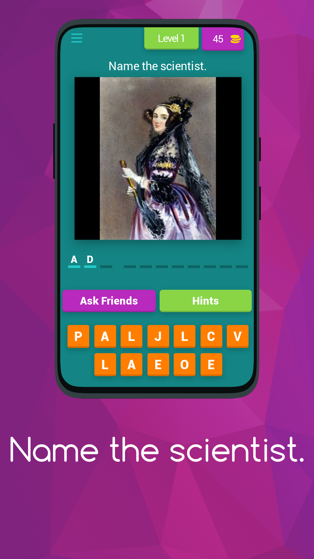 Name the Scientist Quiz Game | Indus Appstore | Screenshot