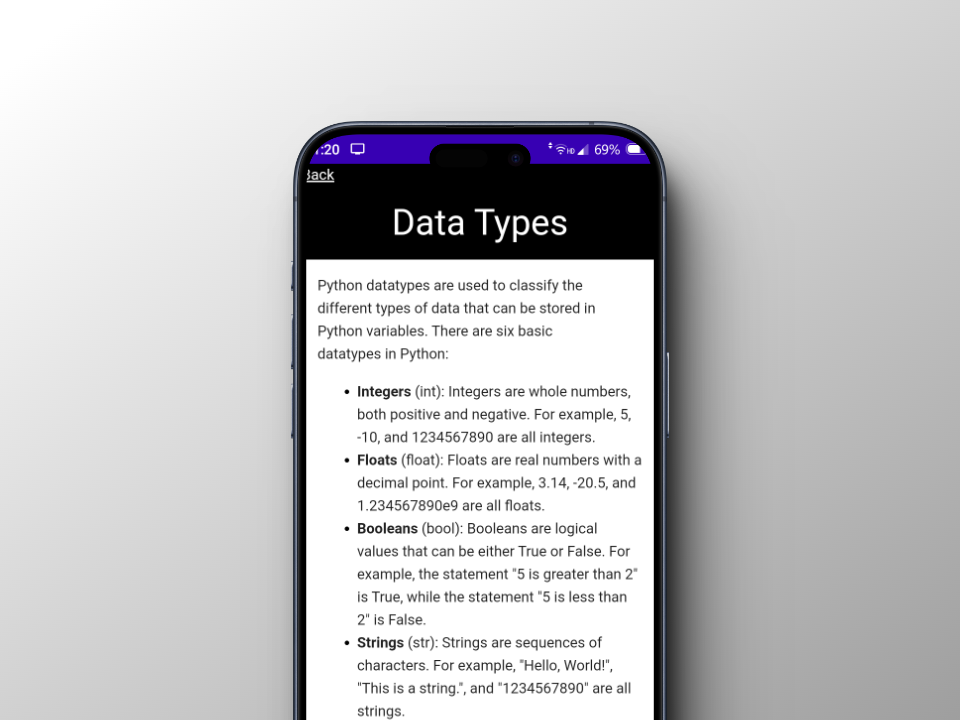 CodeSnack: Learn Python | Indus Appstore | Screenshot