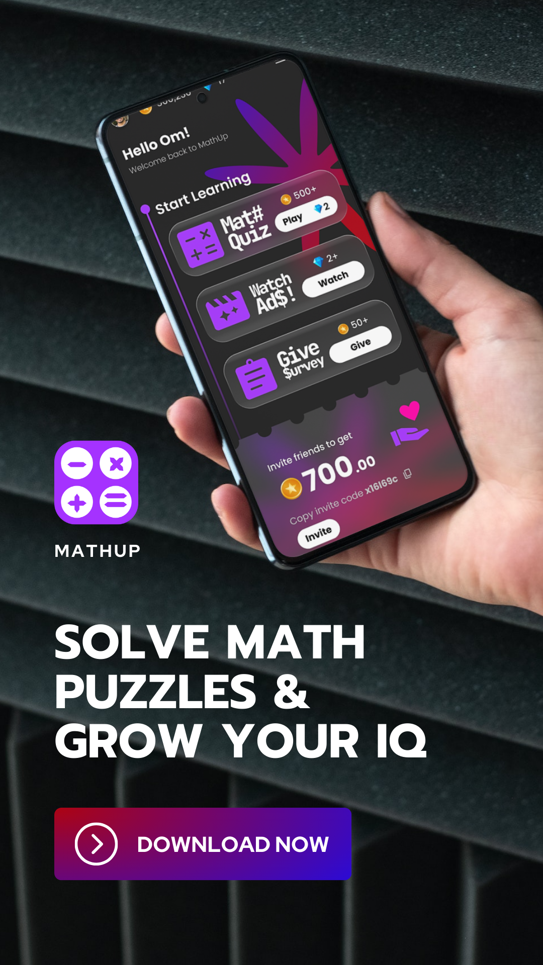 MathUp : Rewarded Math's Quizzes | Indus Appstore | Screenshot