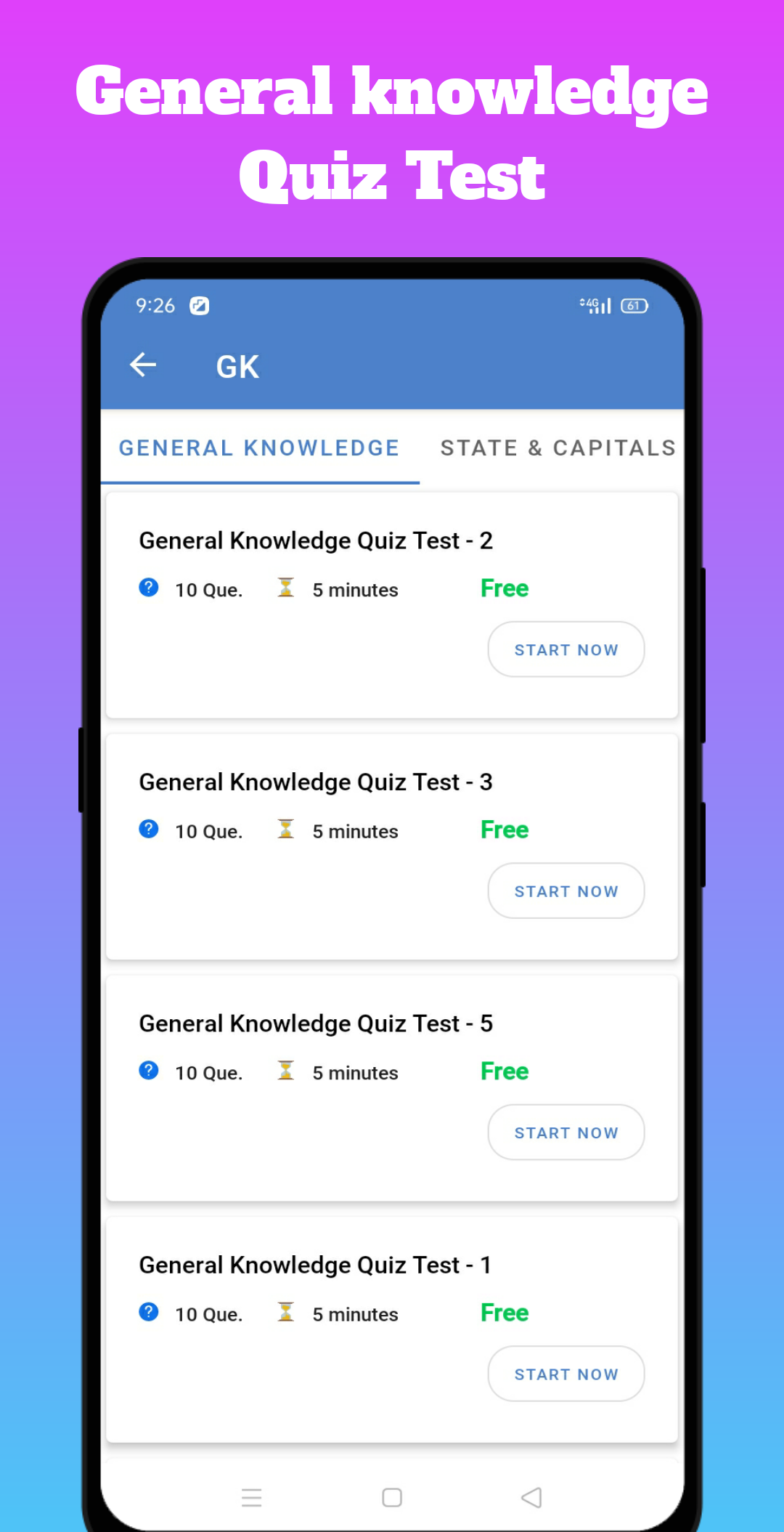 Quiz Test Online Exam App | Indus Appstore | Screenshot