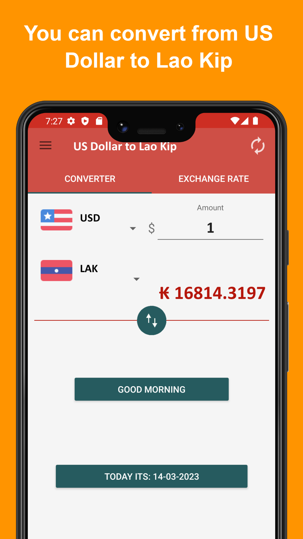 US Dollar to Lao Kip | Indus Appstore | Screenshot