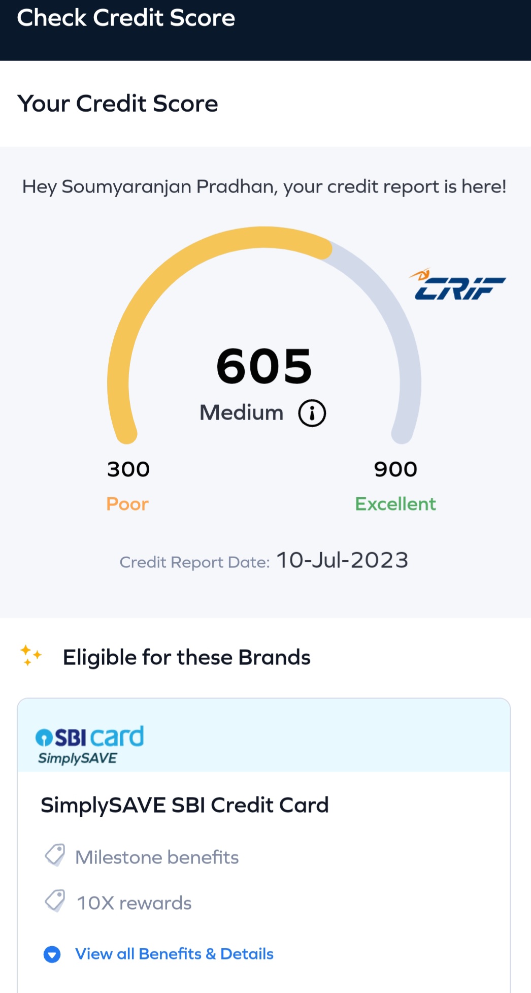 Check Credit Score Free | Indus Appstore | Screenshot