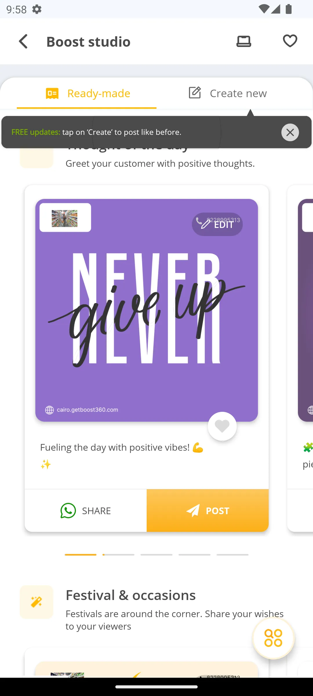 Boost 360: Create a Website | Indus Appstore | Screenshot