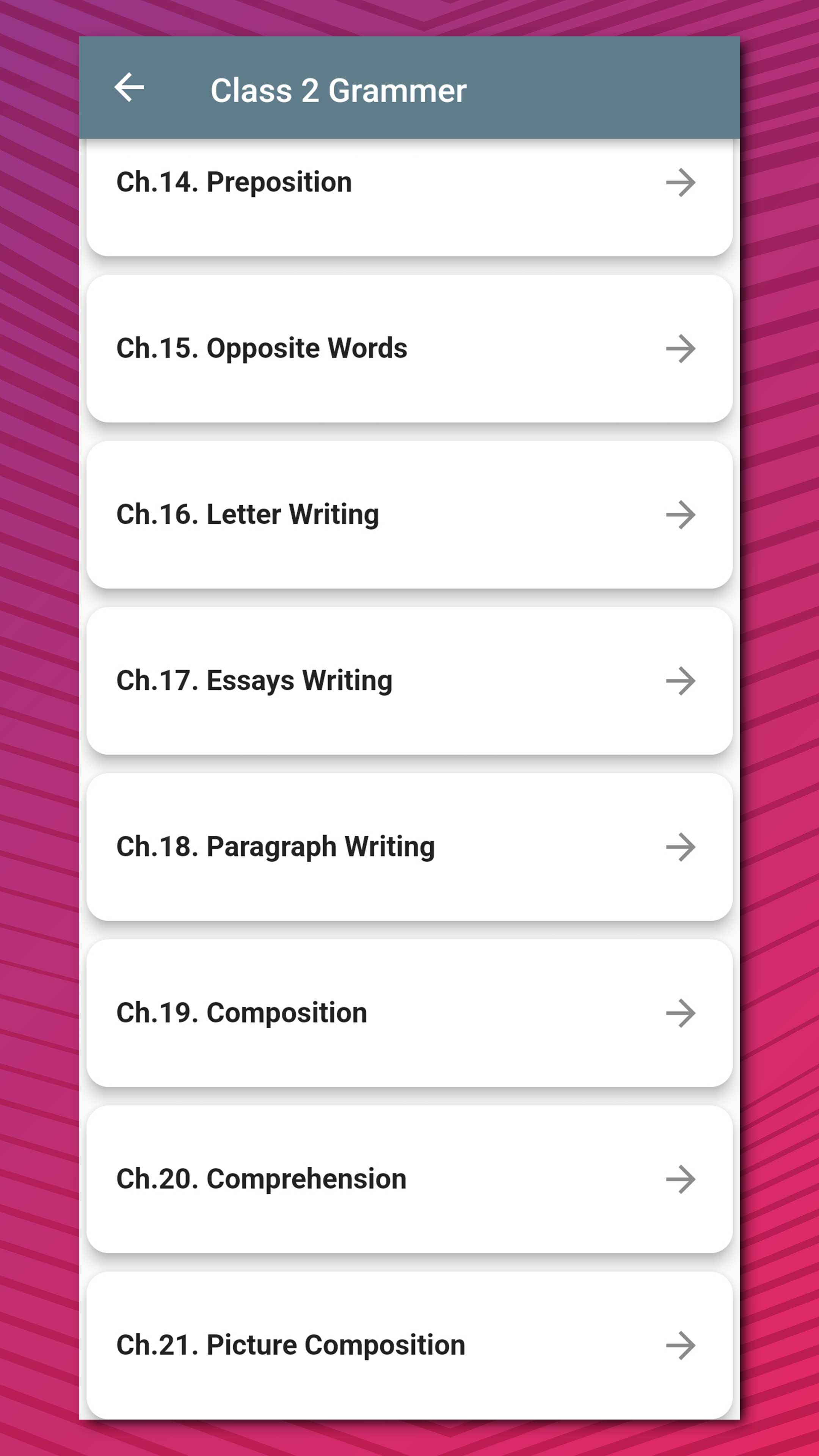 Class 2 English Grammar Book | Indus Appstore | Screenshot