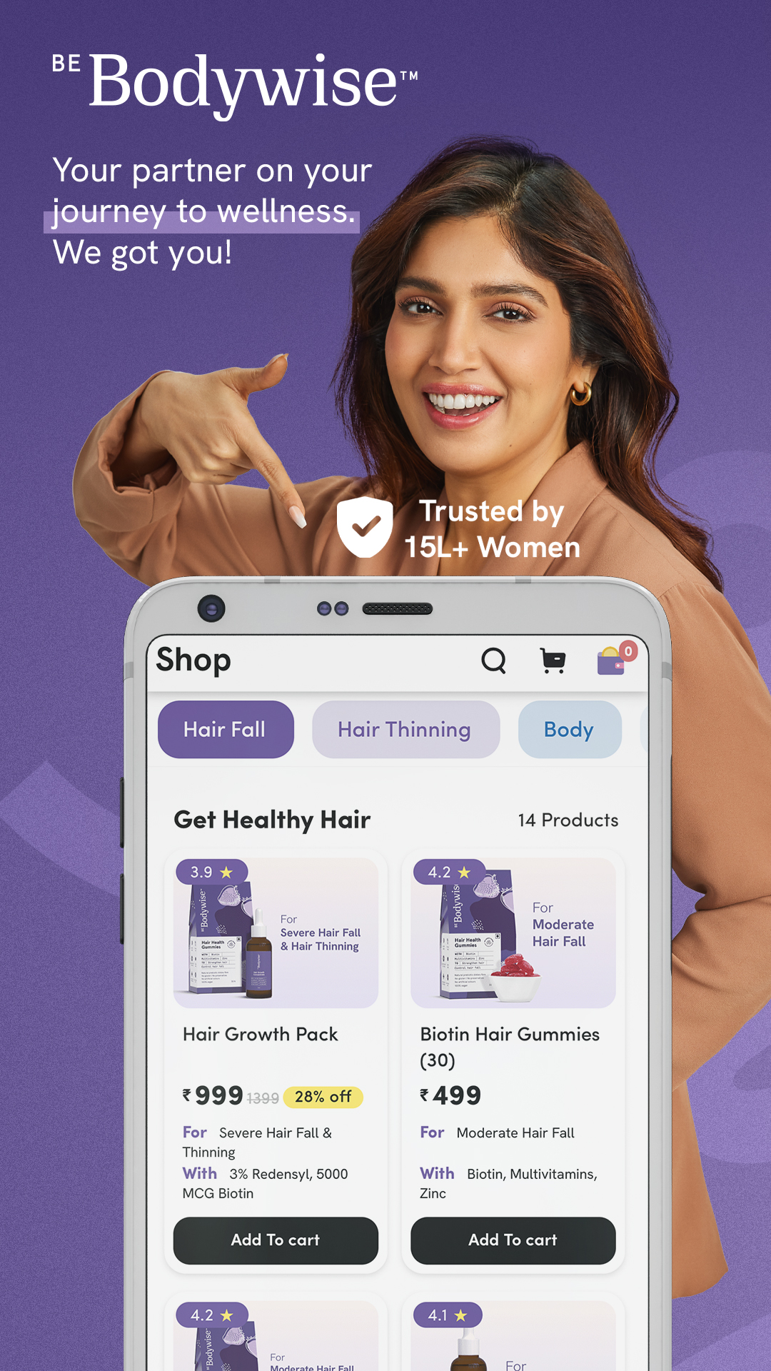 Be Bodywise Women's Health App | Indus Appstore | Screenshot