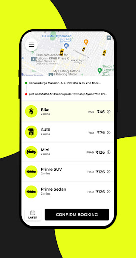 Cabby, Any Time - On Time | Indus Appstore | Screenshot