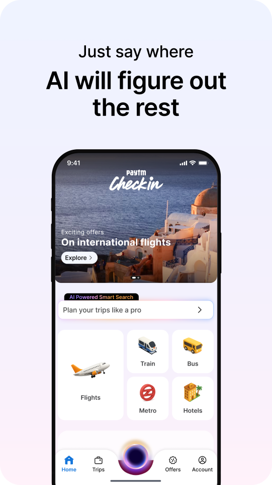 Paytm Checkin Flight Train Bus | Indus Appstore | Screenshot