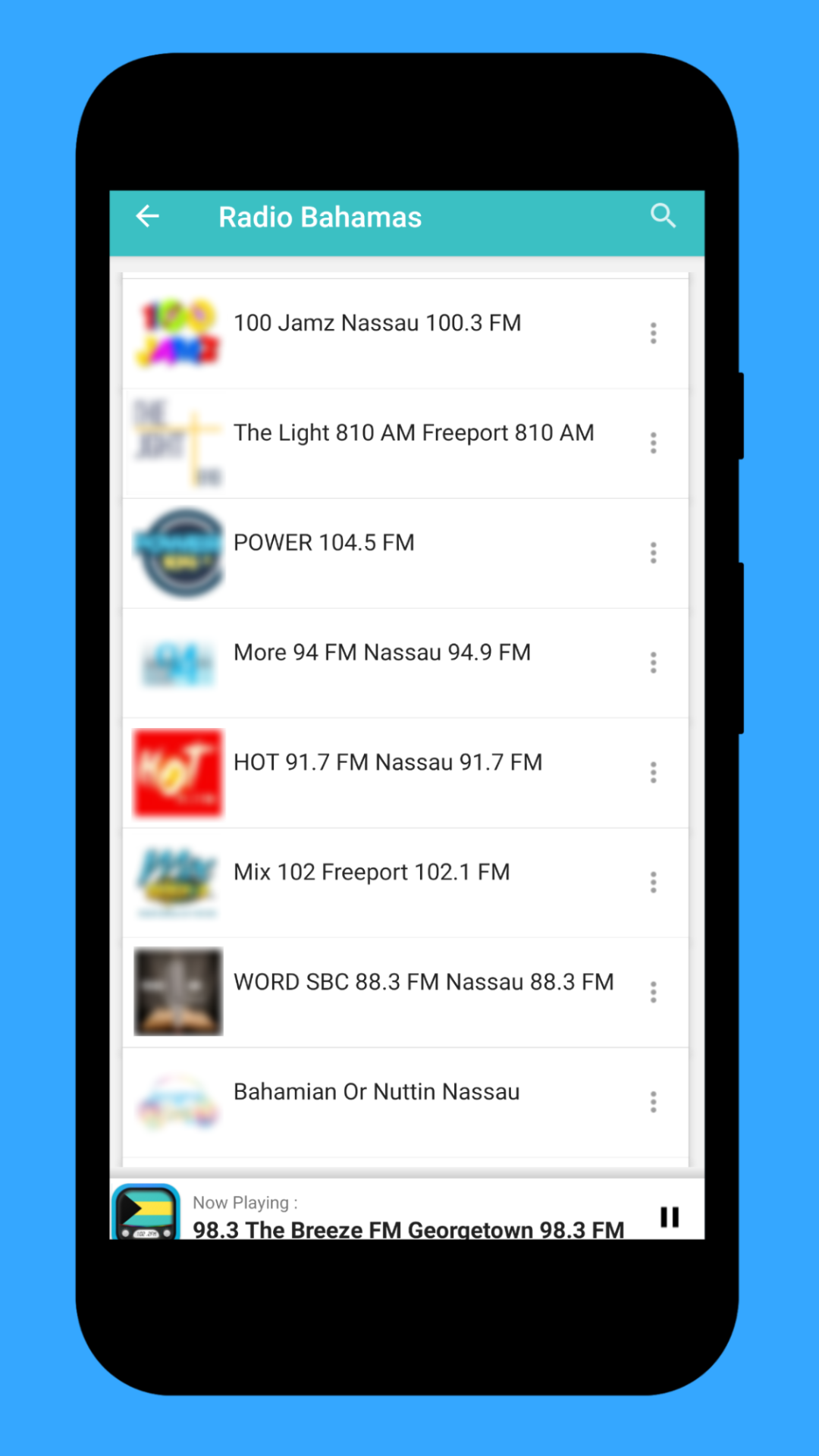 Radio Bahamas + Radio Online | Indus Appstore | Screenshot