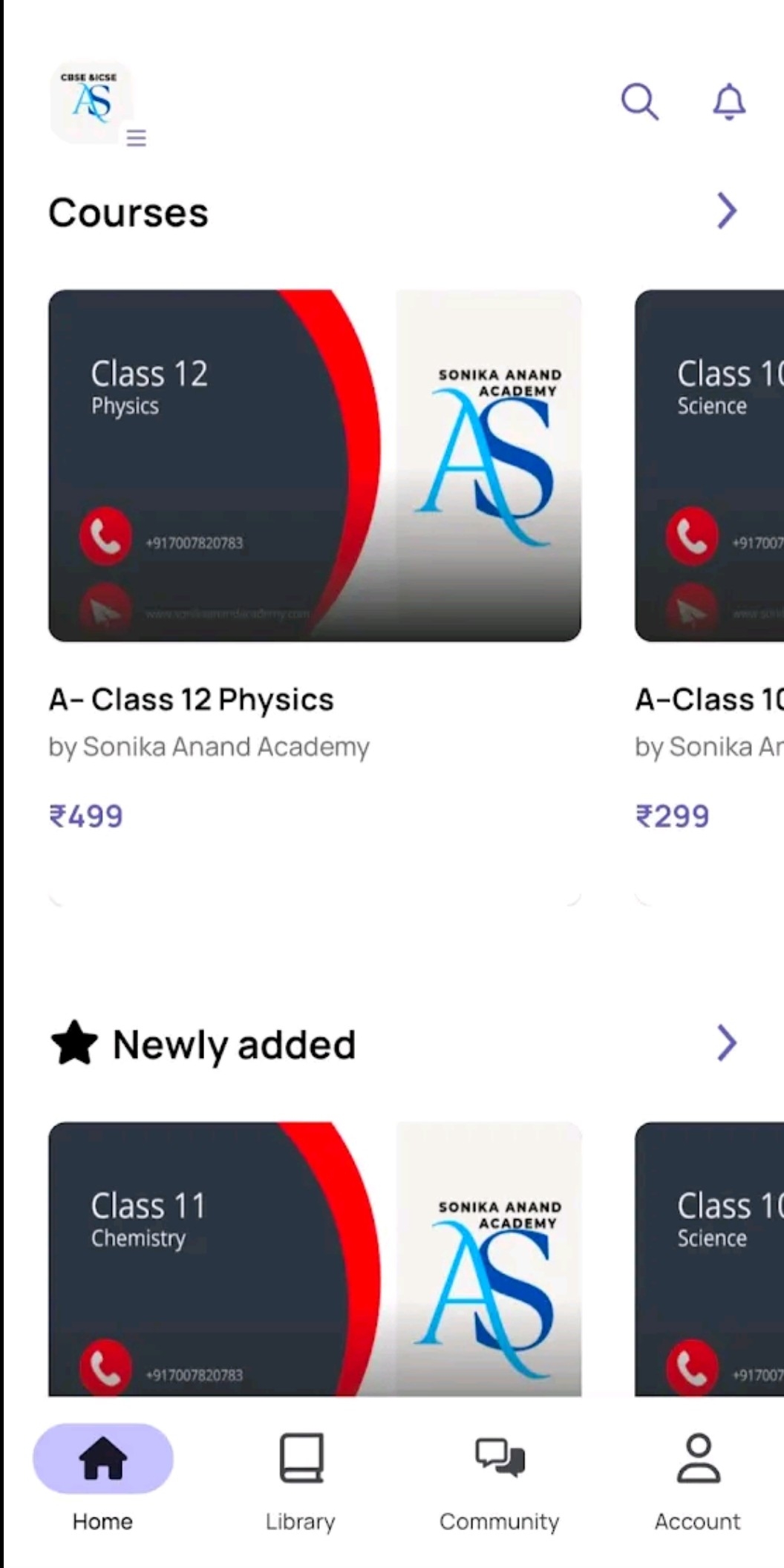 Sonika Anand Academy | Indus Appstore | Screenshot