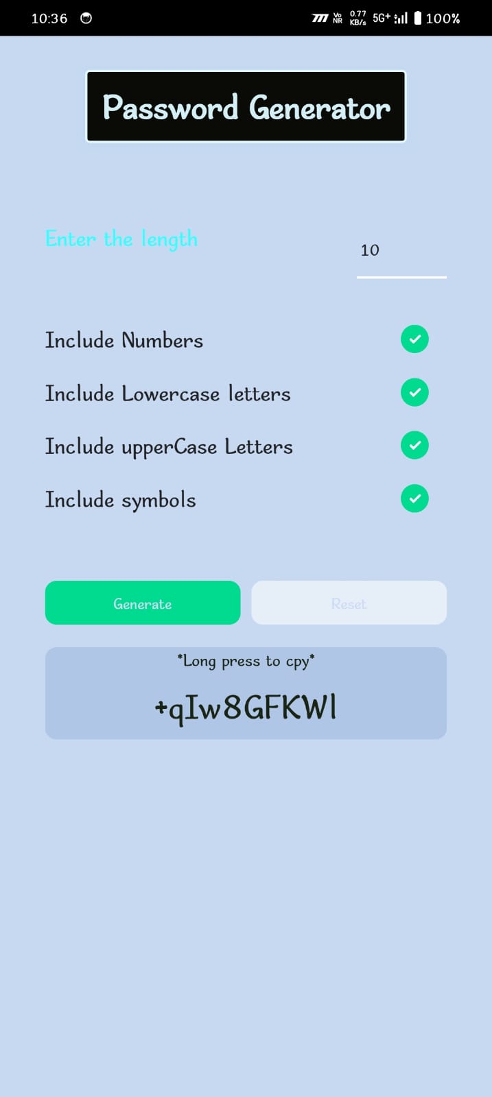Password-Generator | Indus Appstore | Screenshot