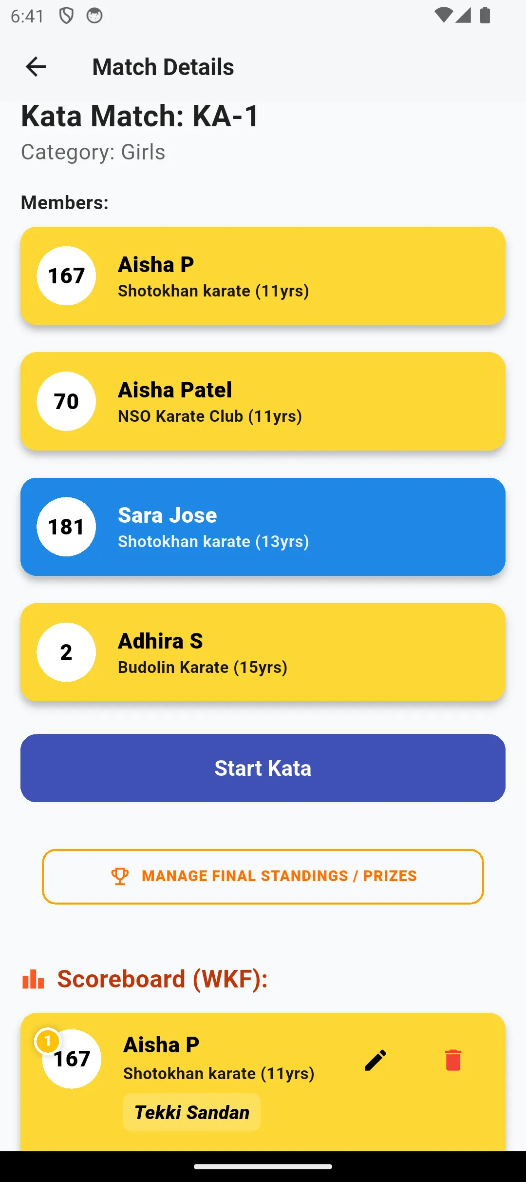 Karate Tournament App | Indus Appstore | Screenshot
