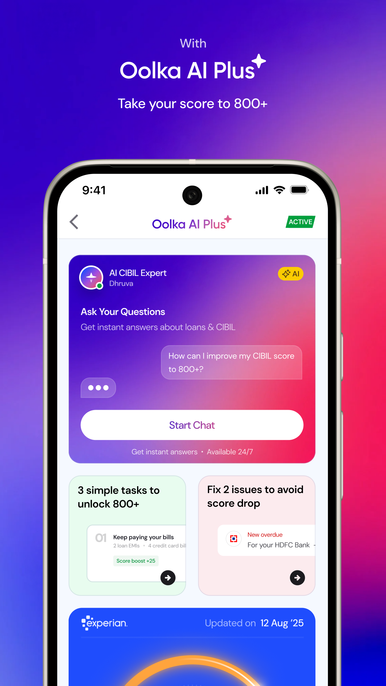 Oolka: AI Credit Score LevelUp | Indus Appstore | Screenshot