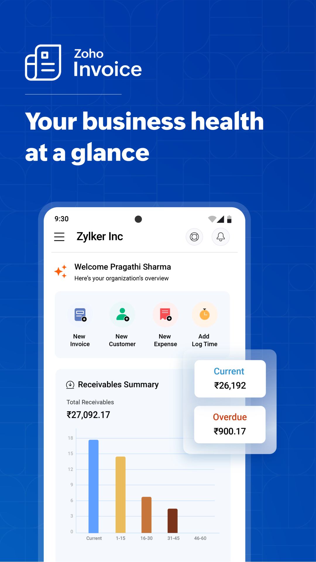 Zoho Invoice - Invoicing App | Indus Appstore | Screenshot