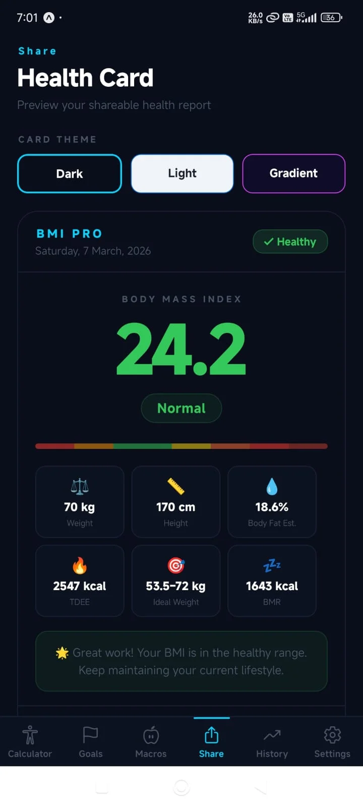 BMI Pro | Indus Appstore | Screenshot