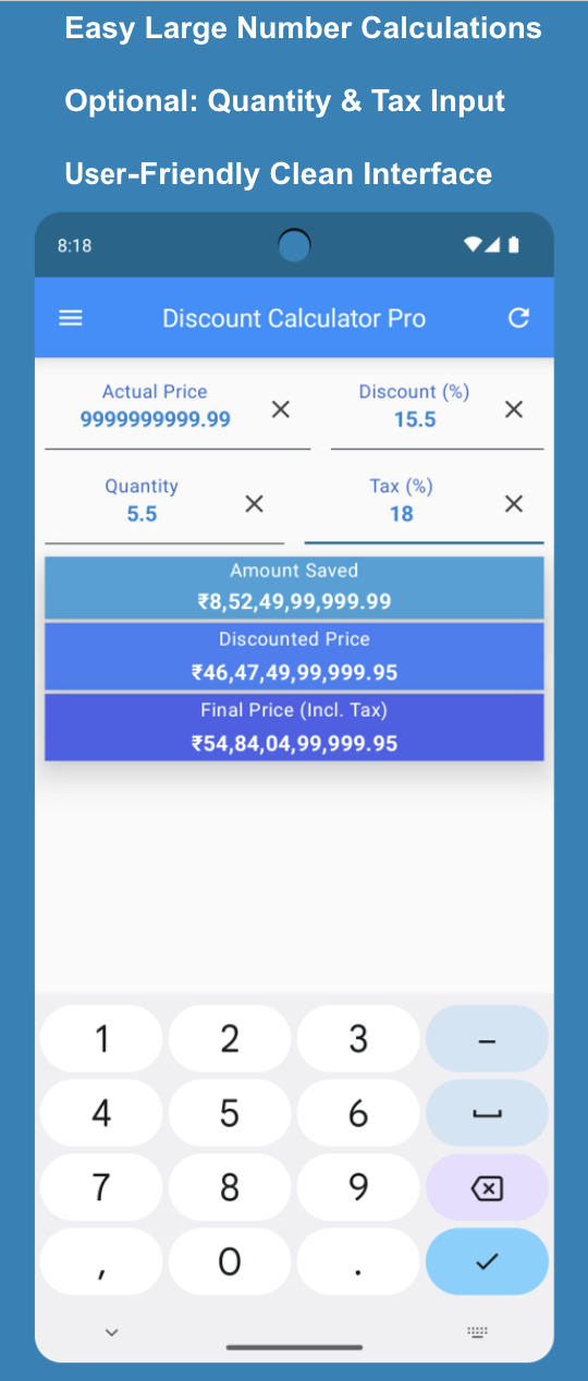 Discount Calculator Pro | Indus Appstore | Screenshot